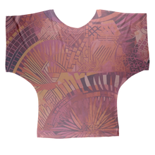 Load image into Gallery viewer, Serengeti Sunset | African Wax Print | Batwing / Dolman-Sleeve  Top
