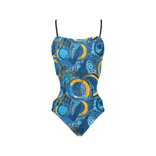 Load image into Gallery viewer, Unleash Your Radiance with this Gorgeous African Print Cut Out Swimsuit! |Ideal Gift for Black Queens!| Sizes 0-5X| Spaghetti Strap | Cut Out Sides| Swimsuit
