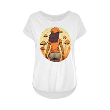 Load image into Gallery viewer, Mushroom Magic | Black Girl Wonder Lust | Women&#39;s Long Slub T-Shirt XS-5XL
