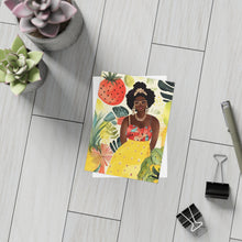 Load image into Gallery viewer, | Black Girl Magic | Chopped Fruit | Watercolor Black Girl | Postcard Bundles (envelopes included) |
