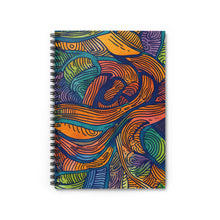 Load image into Gallery viewer, Spiral Notebook - Ruled Line | African Wax Print |
