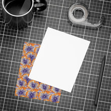 Load image into Gallery viewer, Aso Ebi Affair | Postcard Bundles (envelopes included) | African Wax Print | Orange and white|
