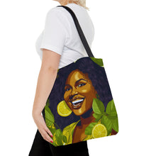 Load image into Gallery viewer, Lemon and Leaves Collection: Lemon Zest | Jemica Tote Bag | Vibrant |
