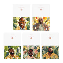 Load image into Gallery viewer, Black &amp; Bold Collection:  Black Men Bundle Multi-Design Greeting Cards (5-Pack)
