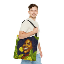 Load image into Gallery viewer, Lemon and Leaves Collection: Lemon Zest | Jemica Tote Bag | Vibrant |
