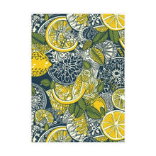 Load image into Gallery viewer, Lemons and Leaves | lemonade lace brunch Postcard Bundles (envelopes included)  | African Wax Print|
