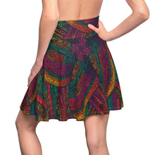 Load image into Gallery viewer, Mombo Waves | Women&#39;s Skater Skirt | African Wax Print
