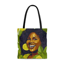 Load image into Gallery viewer, Lemon and Leaves Collection: Lemon Zest | Jemica Tote Bag | Vibrant |
