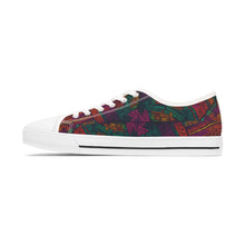 Load image into Gallery viewer, Mombo Wave | Women&#39;s Low Top Sneakers | African Wax Print | African Batik
