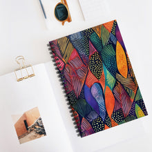 Load image into Gallery viewer, Spiral Notebook - Ruled Line | African Wax Print |
