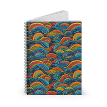 Load image into Gallery viewer, Fulani Fusion | Spiral Notebook - Ruled Line | African Wax Print |
