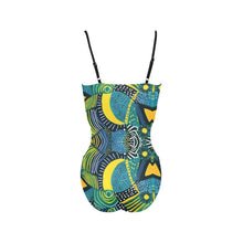 Load image into Gallery viewer, Unleash Your Radiance with this Gorgeous African Print Cut Out Swimsuit! |Ideal Gift for Black Queens!| Sizes 0-5X| Spaghetti Strap | Cut Out Sides| Swimsuit
