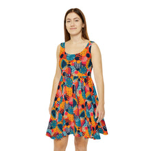 Load image into Gallery viewer, Kalahari Kaleidoscope | Women&#39;s Skater Dress | African Wax Print |
