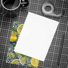 Load image into Gallery viewer, Lemons and Leaves | lemonade lace brunch Postcard Bundles (envelopes included)  | African Wax Print|
