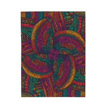 Load image into Gallery viewer, Tuareg Tempest | Velveteen Plush Blanket| Snuggle up  to this African Wax Print|
