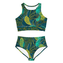 Load image into Gallery viewer, Zanzibar Zest | Womens Sporty Bikini Set | African Wax Print |
