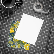 Load image into Gallery viewer, Lemons and Leaves | lemonade lace brunch Postcard Bundles (envelopes included)  | African Wax Print|
