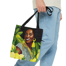 Load image into Gallery viewer, Lemon and Leaves: Lemon Zest | Anika Tote Bag |
