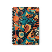 Load image into Gallery viewer, | Serengeti Sunset | African Wax Print | Spiral Notebook | Journal | African Wax Print |
