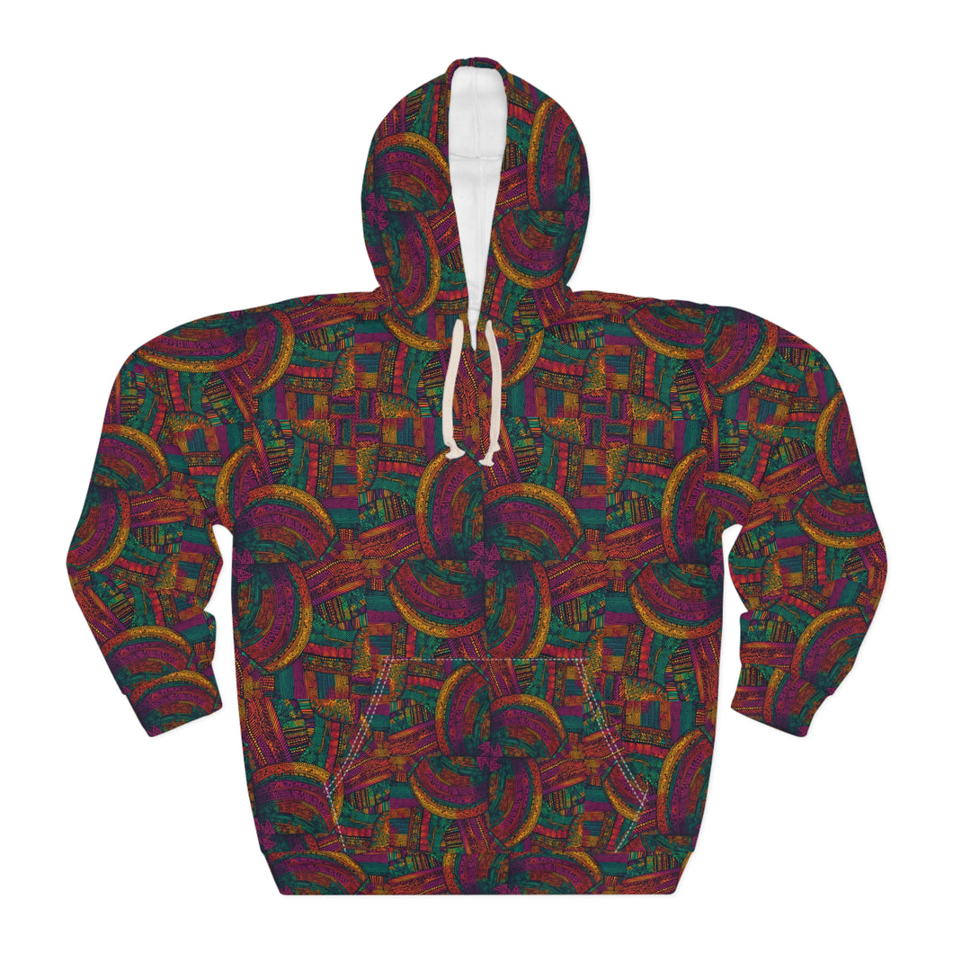 Mombo Waves | Pullover Hoodie | African Wax Print