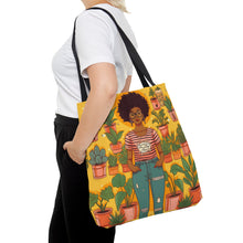 Load image into Gallery viewer, Plant Mom Collection | Sunshine | Tote Bag | Black Woman | By Her Beloved Plant Babies |
