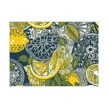 Load image into Gallery viewer, Lemons and Leaves | lemonade lace brunch Postcard Bundles (envelopes included)  | African Wax Print|
