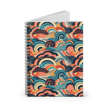 Load image into Gallery viewer, Spiral Notebook - Ruled Line | African Wax Print |
