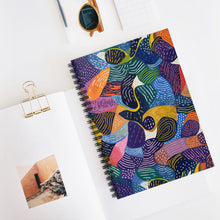 Load image into Gallery viewer, Kiki | Spiral Notebook - Ruled Line | African Wax Print |
