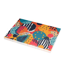 Load image into Gallery viewer, Kalahari Kaleidoscope | African Wax Print Postcard Bundles | Black-Owned | Women-Owned| Envelopes included |
