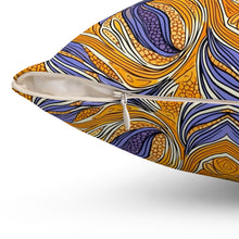 Load image into Gallery viewer, Semi | Spun Polyester Square Pillow | African Wax Print |
