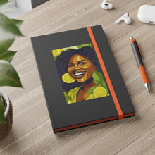 Load image into Gallery viewer, Lemon and Leaves: Lemon Zest | Jemica Color Contrast Notebook - Ruled | Vibrant |
