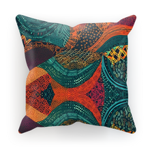 Load image into Gallery viewer, Kente Kaleidoscope| African Wax Print | African Pattern|  Cushion Cover
