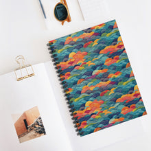 Load image into Gallery viewer, Spiral Notebook - Ruled Line | African Wax Print |
