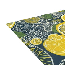 Load image into Gallery viewer, Lemons and Leaves: Lemonade brunch Blue Postcard Bundles |envelopes included | African Wax Print |
