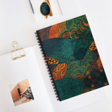 Load image into Gallery viewer, Ndebele Harmony| Spiral Notebook - Ruled Line | African Wax Print |
