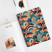 Load image into Gallery viewer, Spiral Notebook - Ruled Line | African Wax Print |
