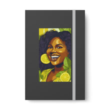 Load image into Gallery viewer, Lemon and Leaves: Lemon Zest | Jemica Color Contrast Notebook - Ruled | Vibrant |
