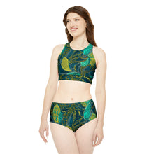 Load image into Gallery viewer, Zanzibar Zest | Womens Sporty Bikini Set | African Wax Print |
