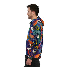 Load image into Gallery viewer, &quot;Kiki African Wax Print Athletic Hoodie | Unisex Workout Sweatshirt | Sustainable Athleisurewear | Versatile Unisex Design|
