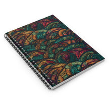 Load image into Gallery viewer, Spiral Notebook - Ruled Line | African Wax Print |
