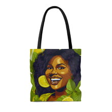 Load image into Gallery viewer, Lemon and Leaves Collection: Lemon Zest | Jemica Tote Bag | Vibrant |
