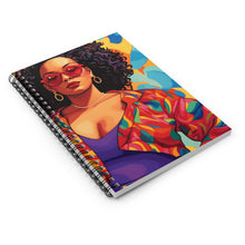 Load image into Gallery viewer, Black In  Tech Collection | Amara | Spiral Notebook - Ruled Line
