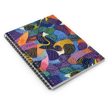 Load image into Gallery viewer, Kiki | Spiral Notebook - Ruled Line | African Wax Print |
