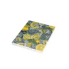 Load image into Gallery viewer, Lemons and Leaves | lemonade lace brunch Postcard Bundles (envelopes included)  | African Wax Print|
