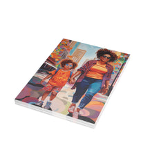 Load image into Gallery viewer, Mom and Me | Jada | Postcard Bundles (envelopes included) | Black Innovator | Black Mom at Childcare Drop-off |
