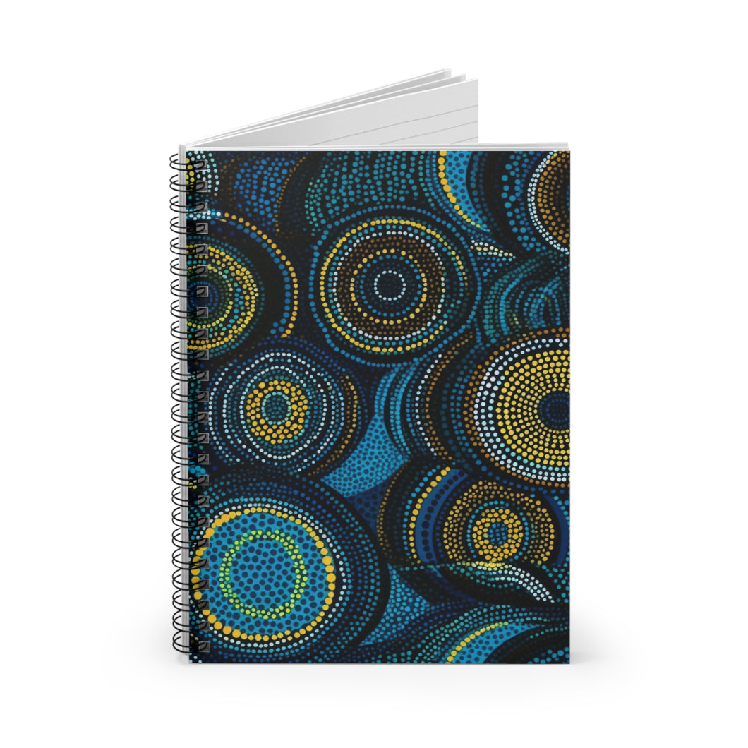 Spiral Notebook - Ruled Line | African Wax Print |