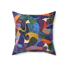 Load image into Gallery viewer, Kiki | Spun Polyester Square Pillow | African Wax Print |
