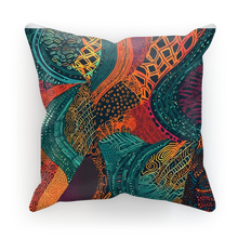 Load image into Gallery viewer, Kente Kaleidoscope| African Wax Print | African Pattern|  Cushion Cover
