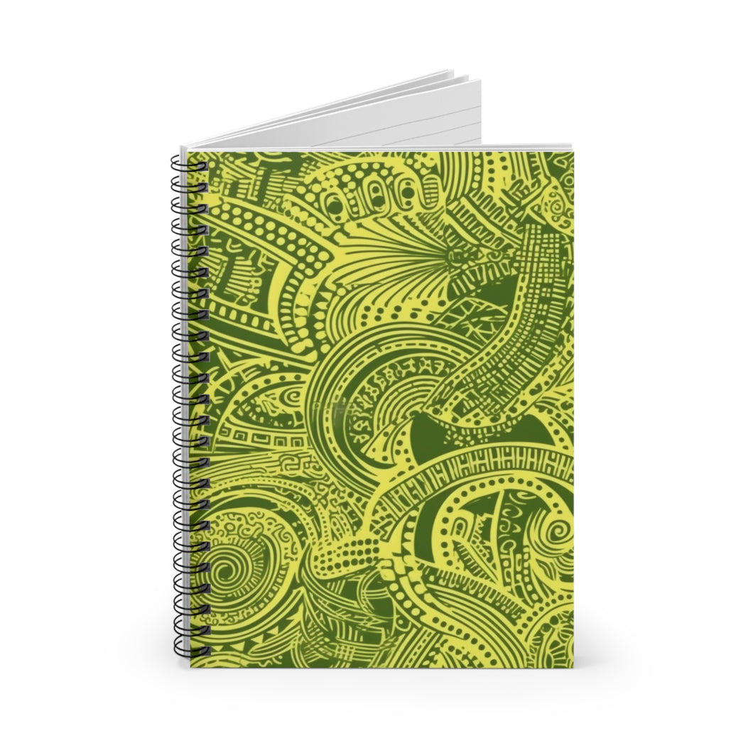 Spiral Notebook - Ruled Line | African Wax Print |