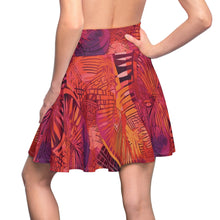 Load image into Gallery viewer, Serengeti Sunset | Women&#39;s Skater Skirt | African Wax Print | Pink, Orange, &amp; Purple |
